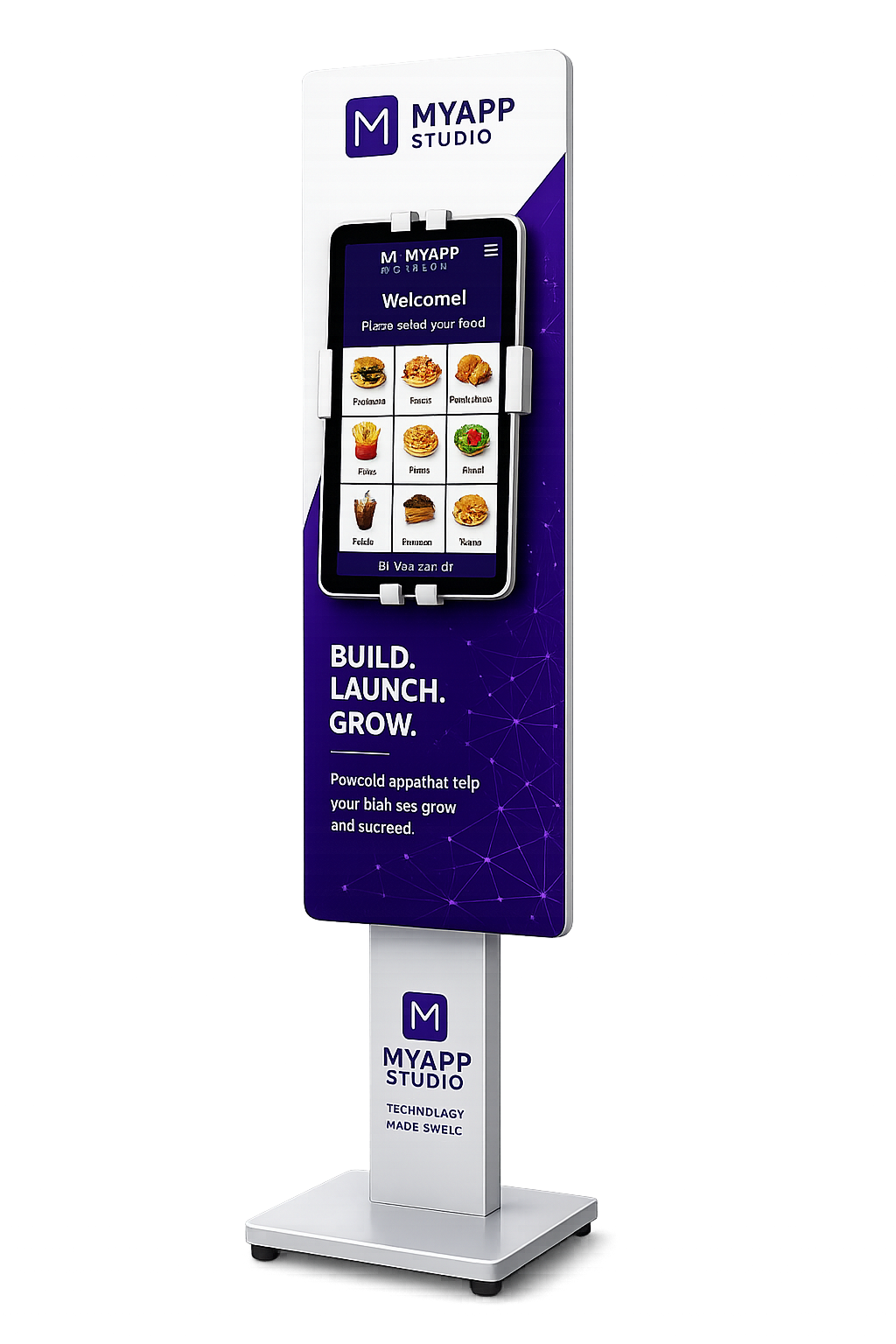 Floor-Standing Tablet Kiosk